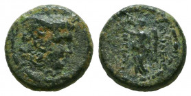 Greek Coins Ae, 2nd-1st century BC. AE.
Reference:
Condition: Very Fine



Weight: 1,8 gr
Diameter: 11,6 mm