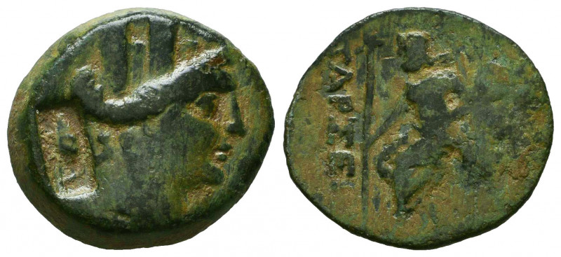 Greek
Cilicia, Tarsos. Ca. 164-27 B.C. AE. (Countermarked).
Reference:
Condit...