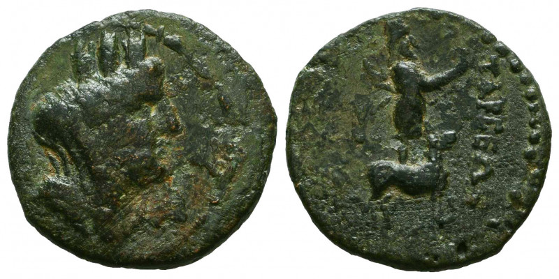 Greek
Cilicia, Tarsos. 2nd-1st Century B.C. AE. BMC 99.
Reference:
Condition:...