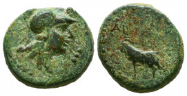 Cilicia, aigai, 1st century BC. Æ. 
Reference:
Condition: Very Fine



Weight: 7,2 gr
Diameter: 18,6 mm