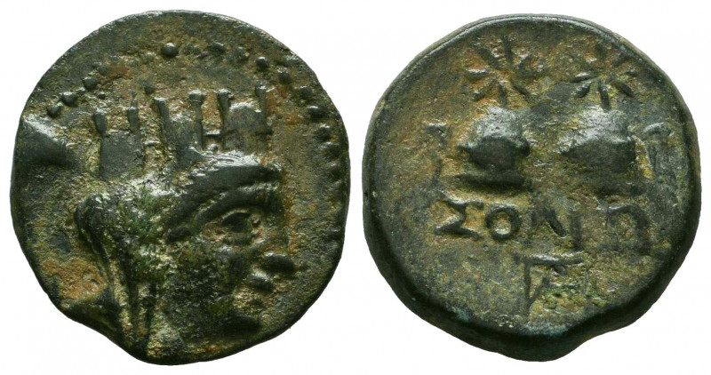 Cilicia, Soloi, c. 100-30 BC. Æ. SNG Levante 868.
Reference:
Condition: Very F...
