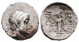 Kings of Cappadocia. Ariobarzanes I Philoromaios (96-63 BC). AR Drachm. Simonetta 45a.
Reference:
Condition: Very Fine



Weight: 4 gr
Diameter...