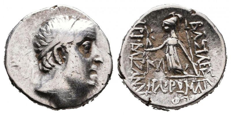 Kings of Cappadocia. Ariobarzanes I Philoromaios (96-63 BC). AR Drachm. Simonett...