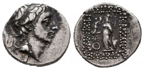 Ariobarzanes III Kings of Cappadocia, Eusebeia AR Drachm 52-42 BC.
Reference:
Condition: Very Fine



Weight: 3,9 gr
Diameter: 16,6 mm