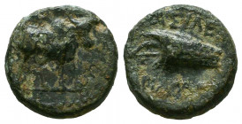 KINGS of CAPPADOCIA. Ariarathes V Eusebes Philopator. Circa 163-130 BC. Æ.
Reference:
Condition: Very Fine



Weight: 3,8 gr
Diameter: 14,8 mm
