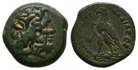 Ptolemaic Kings of Egypt, Ptolemy III(?) (246-222). Æ.
Reference:
Condition: Very Fine



Weight: 3,2 gr
Diameter: 16,7 mm