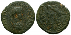 Roman Provincial
Gallienus Æ 29mm of Heracleopolis (as Sebastopolis), Pontus. SNG von Aulock 137.



Weight: 10,4 gr
Diameter: 27,4 mm
