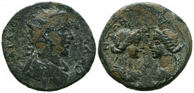 Trebonianus Gallus (251-253 AD). AE , Seleucea ad Calycadnum, Cilicia.
Obv. ΑΥ Κ ΓΑΙ ΟΥΑΙ ΤΡΕΒ ΓΑΛΛΟC, radiate, draped and cuirassed bust right, seen...