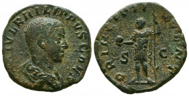 Philippus II. as Caesar (244-247 AD). AE Sestertius, Roma (Rome).



Weight: 13,9 gr
Diameter: 28,8 mm