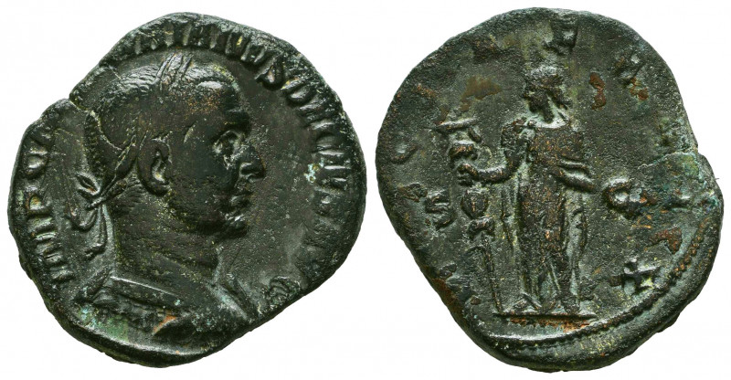 Ancients Roman Imperial
Trajan Decius (AD 249-251). AE sestertius Rome.



...