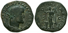 Maximinus I Thrax AE Sestertius, German victory reverse
Maximinus Thrax (235-238 AD). AE Sestertius. Rome. RIC 90.



Weight: 21,7 gr
Diameter: ...
