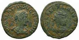 Aurelian, with Vaballathus. A.D. 270-275. AE antoninianus.



Weight: 3,1 gr
Diameter: 20,1 mm