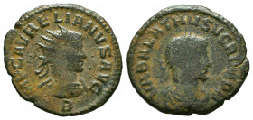 Aurelian, with Vaballathus. A.D. 270-275. AE antoninianus.



Weight: 2,6 gr
Diameter: 21,2 mm