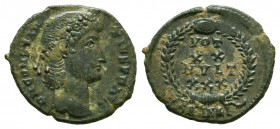 Constantius II Æ Centenionalis. AD 348-350.



Weight: 1,7 gr
Diameter: 16,6 mm