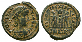 Constantius II Æ Centenionalis. AD 348-350.



Weight: 1,7 gr
Diameter: 16,1 mm
