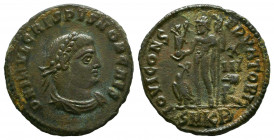 Roman Imperial
Crispus. Caesar, A.D. 317-326. AE centenionalis



Weight: 3,2 gr
Diameter: 20 mm