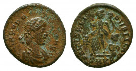 THEODOSIUS I, 379-395 AD. Æ Reduced Follis.



Weight: 1,2 gr
Diameter: 13,8 mm