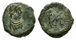 Vandals, Pseudo-Imperial Æ Nummus. In the name of Marcian. Uncertain mint (Carthage?), circa 428-477 AD.



Weight: 0,9 gr
Diameter: 9,8 mm