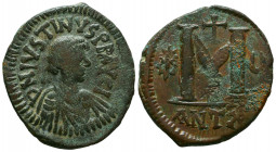 JUSTINIAN I. 527-565. Æ Follis. Antioch mint.



Weight: 14,8 gr
Diameter: 34,4 mm