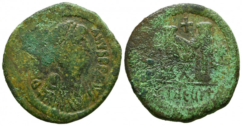 JUSTINIAN I. 527-565. Æ Follis. Theoupolis (Antioch) mint.



Weight: 14,3 g...