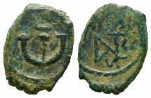 JUSTIN II. 565-578 AD. Æ Pentanummia - Follis.



Weight: 1,7 gr
Diameter: 16,3 mm