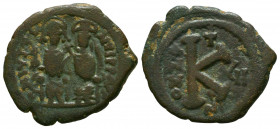 JUSTIN II. 565-578 AD. AE Half Follis.



Weight: 5,5 gr
Diameter: 24,9 mm
