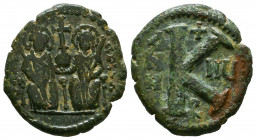 JUSTIN II. 565-578 AD. AE Half Follis.



Weight: 6,6 gr
Diameter: 23 mm