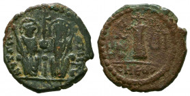 Byzantine
Justinian I. AD 527-565. Pentanummium Æ. Theoupolis.



Weight: 3,4 gr
Diameter: 19,1 mm