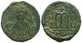 Maurice Tiberius. 582-602. Æ Follis. Theoupolis (Antioch) mint. 



Weight: 11,8 gr
Diameter: 30,8 mm