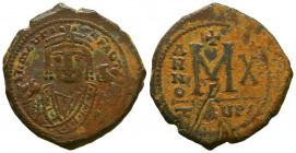 Maurice Tiberius. 582-602. Æ Follis. Theoupolis (Antioch) mint. 



Weight: 11,8 gr
Diameter: 31,5 mm