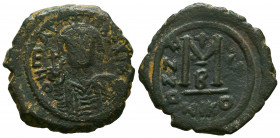 Maurice Tiberius. 582-602. Æ Half Follis. Nicomedia mint. 



Weight: 10,2 gr
Diameter: 29,4 mm