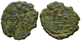 Constans II. 641-668. Æ 3/4 Follis. Constantinople.



Weight: 7 gr
Diameter: 28,3 mm