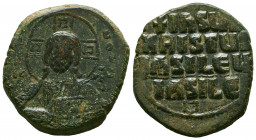 Byzantine
Time of Basil II & Constantine VIII. Ca. 976-1025. AE follis. Anonymous class A2. 



Weight: 12,8 gr
Diameter: 29,8 mm
