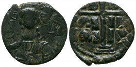 Byzantine Coinage - Romanus III Argyrus (1028-1034) - Anonymous - AE Follis (attributed to Romanus III, class B)



Weight: 8,6 gr
Diameter: 29,1...