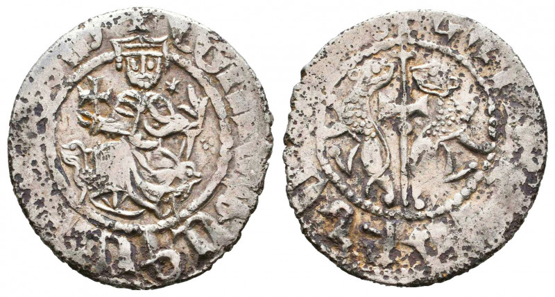 Armenia, Cilician Armenia. Levon I AR Half Tram. Struck circa AD 1198-1219.

...