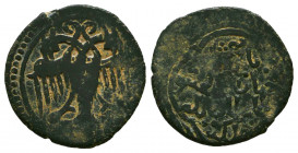ERETNIDS: Eretna, 1335-1352, AE fals, Tokat, AH751, A-2321H, Zeno-41362, double-headed eagle / mint & date, lovely strike with full design and text.
...