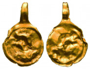 Ancient Roman Gold Pendant, c. 1st-3rd century AD. 
Reference:
Condition: Very Fine 



Weight: 0,5 gr
Diameter: 16,6 mm
