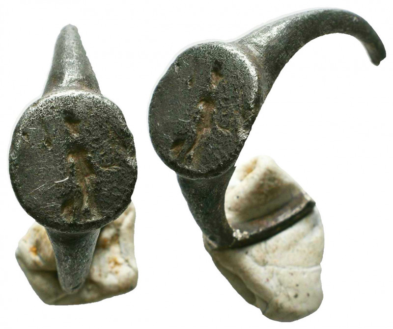 Ancient Roman Silver Ring with Deity on c. 1st-3rd century AD. 
Reference:
Con...