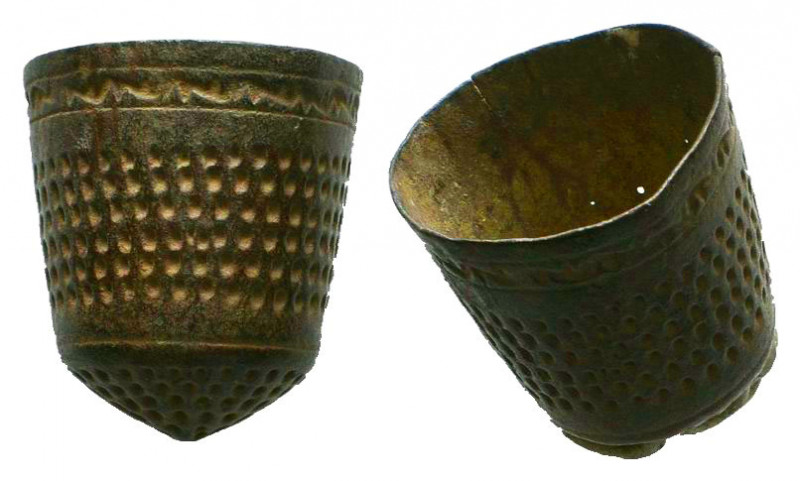 Nice BYZANTINE Bronze Thimble
CIRCA 9TH-11TH CENTURY A.D.
Reference:
Conditio...