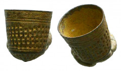 Nice BYZANTINE Bronze Thimble
CIRCA 9TH-11TH CENTURY A.D.
Reference:
Condition: Very Fine 



Weight: 1,7 gr
Diameter: 15,3 mm