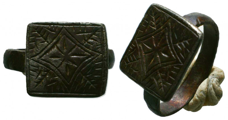 Lovely Decorated Crusaders Silver Ring
CIRCA 11th - 12th CENTURY A.D.
Referenc...