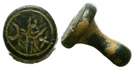 Very Beautiful BYZANTINE Stamp Seal
CIRCA 9TH-11TH CENTURY A.D.
Reference:
Condition: Very Fine 



Weight: 11,6 gr
Diameter: 22,2 mm