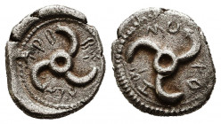 Dynasts of Lycia, Trbbenimi AR Diobol. circa 390-375 BC. Triskeles / Triskeles. Glaux 3, 203 var.
Condition: Very Fine



Weight:1,4 gr
Diameter...