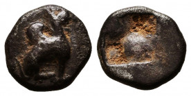 IONIA, Teos. Circa 540-478 BC. AR Drachm 
Reference:
Condition: Very Fine



Weight: 1,3 gr
Diameter: 11 mm