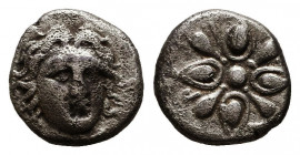Greek AR Obol. 4-5th century BC.
Reference:
Condition: Very Fine



Weight: 0,8 gr
Diameter: 9 mm