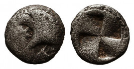 Greek AR Obol. 4-5th century BC.
Reference:
Condition: Very Fine



Weight: 0,4 gr
Diameter: 7,9 mm