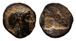 Greek AR Obol. 4-5th century BC.
Reference:
Condition: Very Fine



Weight: 0,4 gr
Diameter: 7,8 mm