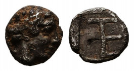 Greek AR Obol. 4-5th century BC.
Reference:
Condition: Very Fine



Weight: 0,3 gr
Diameter: 6,4 mm