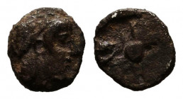 Greek AR Obol. 4-5th century BC.
Reference:
Condition: Very Fine



Weight: 0,3 gr
Diameter: 6,6 mm