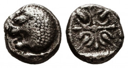 Greek AR Obol. 4-5th century BC.
Reference:
Condition: Very Fine



Weight:1,1 gr 
Diameter: 9 mm